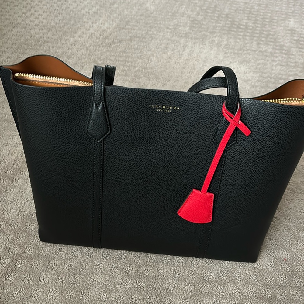 Tory Burch Black Leather Tote